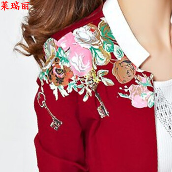 莱瑞丽 2015卫衣小西服三件套 3089 酒红色 XXL