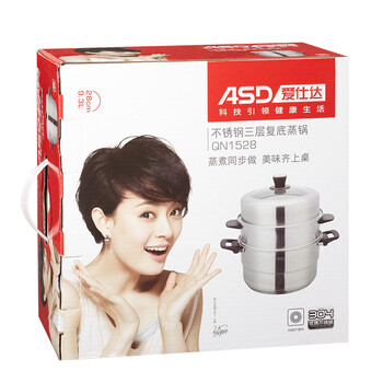 
                                        爱仕达 ASD 304不锈钢三层复合底30厘米蒸锅 QN1530                