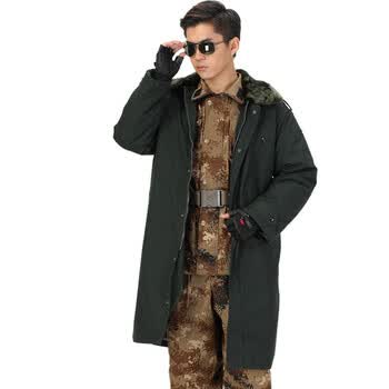 兵行者 新品07陆温区兵军大衣加厚长款迷彩军棉大衣 军迷服饰 违禁词