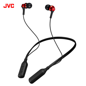 杰伟世（JVC）HA-FX57BT 颈挂式蓝牙耳机 立体声运动耳麦 超酷时尚便携出街无线耳机 红色