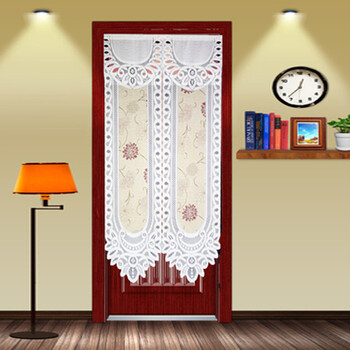 物有物语 布艺门帘 风水挂帘花卉隔断卧室门帘 红牡丹 85*150cm