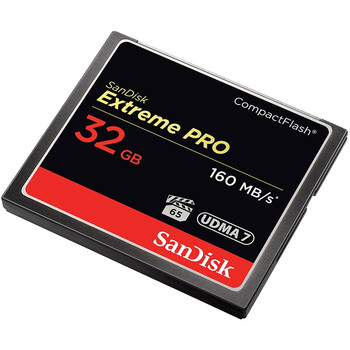 
                                                                                闪迪（SanDisk）32GB CF（CompactFlash）存储卡 高级单反相机内存卡 UDMA7 4K至尊超极速版 读速160MB/s                