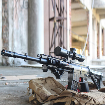 m4a1电动连发水弹充电冲锋cs对战仿真可发射玩具 黑色 标配(送2万发)