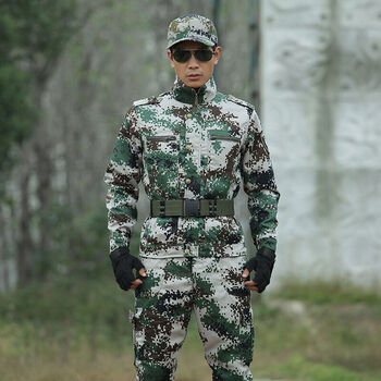 盾郎 户外迷彩服套装男作训服美军特种兵作战服 军迷服装特训迷彩服
