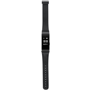 
                                        华为（HUAWEI）华为手环B2 (蓝牙耳机与智能手环完美结合+金属机身+触控屏幕+真皮表带) 商务版 黑色                