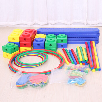 哈乐猫(hello cat) 感统训练器材万象组合114件早教训练跨栏新太阳