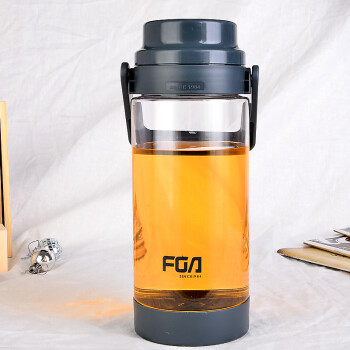 
                                        富光太空杯 运动水壶 塑料水杯 FS1075-1500大容量密封防漏便携水壶 灰色1500ml                