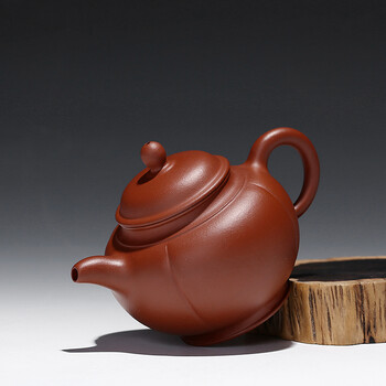 宜兴紫砂壶全手工原矿茶壶许法良红泥锦囊仙瓜