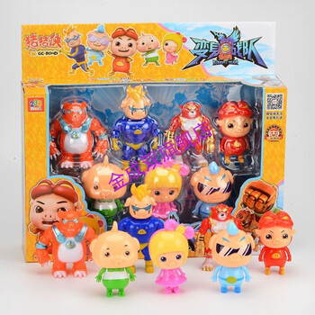 猪猪侠公仔7个装【图片 价格 品牌 报价】-京东