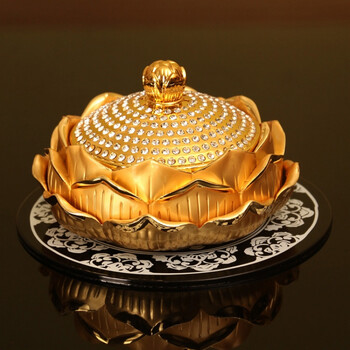 金色莲花香水座【图片 价格 品牌 报价】-京东