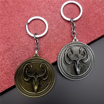 的游戏九大家族徽章冰与火之歌周边钥匙扣链挂件饰品胸针 葛雷乔伊