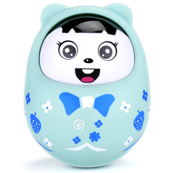 婴幼儿玩具0-1岁不倒翁 早教益智卡通玩具男孩女孩宝宝响铃点头娃娃不