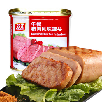 雙匯罐頭 午餐罐頭 午餐豬肉風(fēng)味罐頭 340g 早餐火腿罐頭