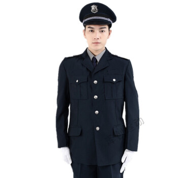 军迷服饰 藏蓝色 藏青色保安常服一套不含配件 170