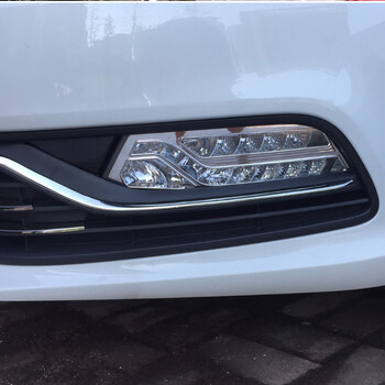 七流婉专用大众1417款新波罗led日行灯1516款polo雾灯总成转向灯改三