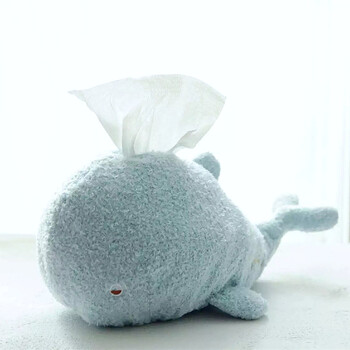 创意毛绒汉堡包可乐造型居家卧室办公室可爱纸巾盒抽纸巾套纸巾筒 脸.