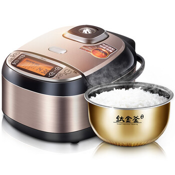 
                                        美的（Midea)电饭煲WFZ4099 IH电磁加热 1250W大火力 钛金釜内胆4L电饭锅                