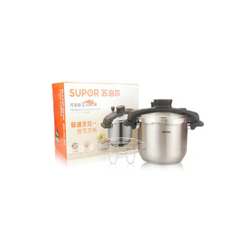 
                                        苏泊尔（SUPOR） 304不锈钢压力锅 高压锅 电磁炉通用YW22M2 7.6L                