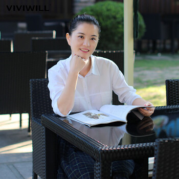 
                                        VIVIWILL衬衫女长袖2017春季时尚白色棉衬衣修身显瘦打底衫 白色 均码                