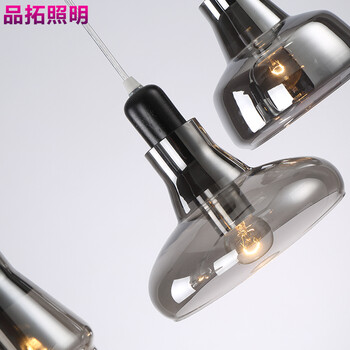 品拓 创意艺术现代简约美式工业吊灯卧室餐厅吊顶灯聚吧台灯 单头A款白光