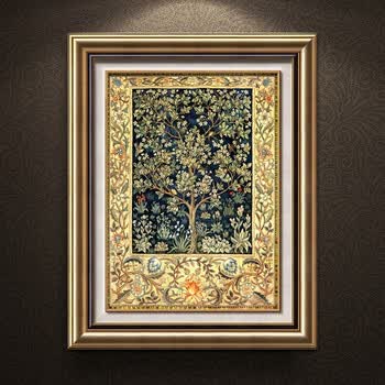 美式装饰画欧式画沙发背景墙餐厅画玄关画大气有框画壁画客厅挂画 洛