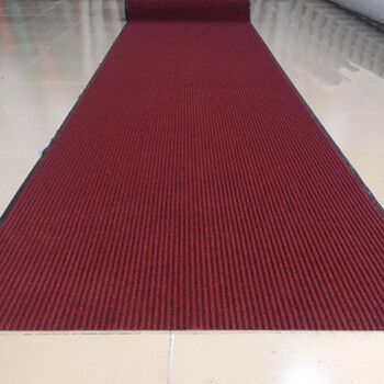 垫厨房间地垫室外垫pvc塑胶入户除尘防滑地毯欢迎光临地毯地垫 深红色