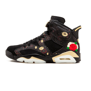 男子篮球鞋飞人限量乔6运动鞋aa2492-021 aa2492-021 中国年牡丹刺绣
