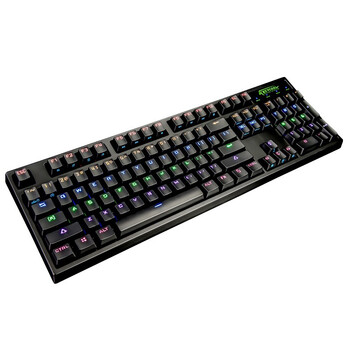 虎猫网鱼网咖推荐 keycool凯酷七彩背光游戏无冲机械键盘104黑轴青轴