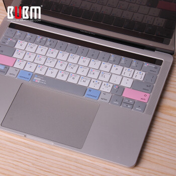 Bubm Mac苹果macbook电脑air13笔记本pro13 3英寸tpu新键盘膜文字舒缓色