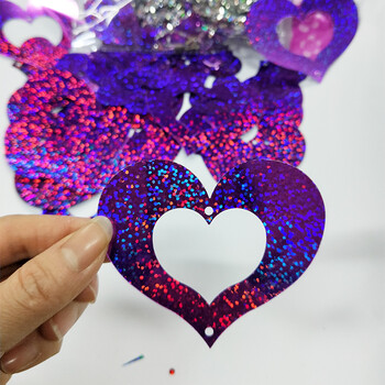 居梦坞 结婚庆用品婚礼婚房布置装饰品 生日宴会气球雨丝吊坠爱心亮片