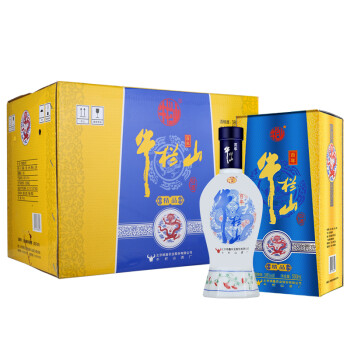 牛栏山 白酒 浓香型 百年精品 38度 500ml*6瓶 整箱装（内含3个礼品袋）