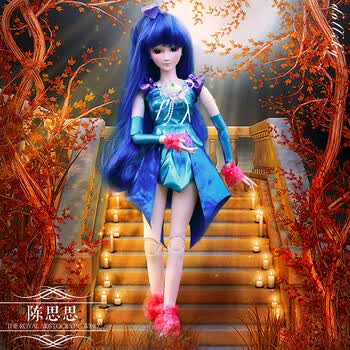 芭比娃娃罗丽仙子叶萝莉孔雀全套夜萝莉冰公主女孩玩具 陈思思 60cm2