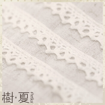树夏2015夏装新款女装棉麻复古刺绣宽松抽褶花边短外套W114051C 浅卡其 M