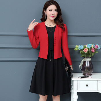 余今品牌妈妈装大码30-40-50岁秋冬装中年少妇女装气质两件套装长袖