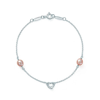 蒂芙尼蒂凡尼 tiffany 粉红色淡水珍珠银手链 31511798
