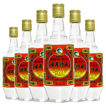 古井贡酒 特曲酒 50度500ml 浓香白酒 古井贡口粮白酒 6瓶_现价-1元