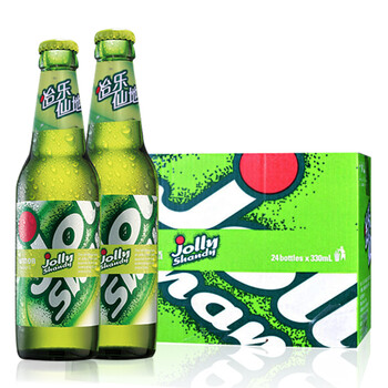 嘉士伯怡乐仙地(jolly shandy)柠檬味果味低醇啤酒 柠檬混酒330ml装