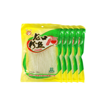 冠珠 龍口粉絲 綠豆粉絲 袋裝 炒粉火鍋麻辣燙細粉絲100g*5包_ 7折