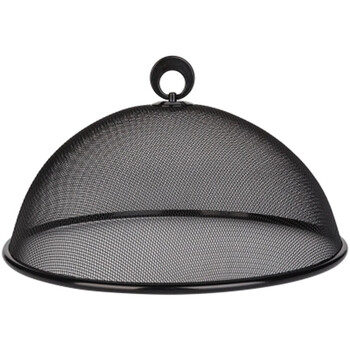 菜罩 欧式铁艺餐桌饭菜网罩防蝇防虫单独食物罩 圆形家用盖菜防尘桌
