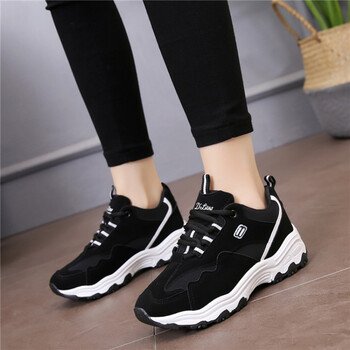 春秋13初中女生运动鞋韩版潮少女大童休闲鞋子16高中学生气垫跑鞋 701