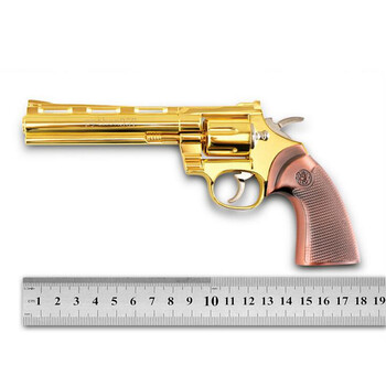 1205蟒蛇左轮玩具枪绝地求生吃鸡游戏周边不可发射模型带皮套军事收藏