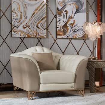 宝居乐现代简约轻奢皮艺皮沙发组合手工客厅整装客厅家具yl045 单人位