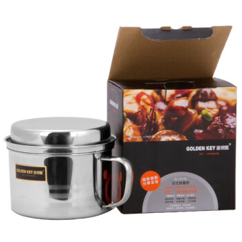 
                                        
                                                            金钥匙（GOLDEN KEY）饭盒 14cm二层学生便当盒 不锈钢餐盒GK-A140                