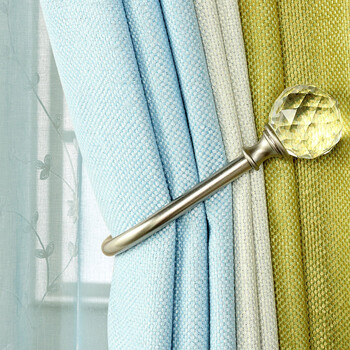 fghgf 欧式窗帘挂钩墙钩u型窗帘扣窗帘钩子加厚款 无需挂球绑带 银色