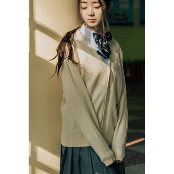 日系学院风班服女校园服装秋冬季开衫毛衣校服套装高中学生jk制服 女