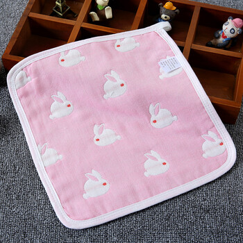 毛巾六层纱布口水巾喂奶巾婴幼儿童宝宝方巾小毛巾手帕 【6层方巾】