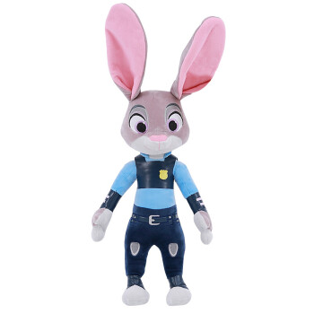 迪士尼Disney 疯狂动物城朱迪兔子警官毛绒玩具公仔玩偶生日情人节礼物布娃娃 18寸 DSN(T)1200