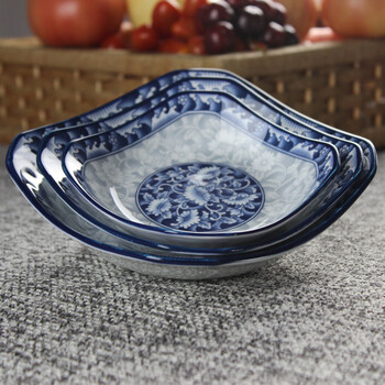 韩国原装进口参宝陶瓷八角盘 菜碟 凉菜盘子陶瓷餐具 小号一个盘_ 6折