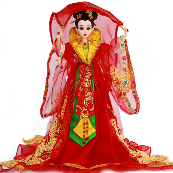 儿童换装玩具女孩6分30cm洋娃娃公主bjd女娃古装人偶礼物 唐朝新娘