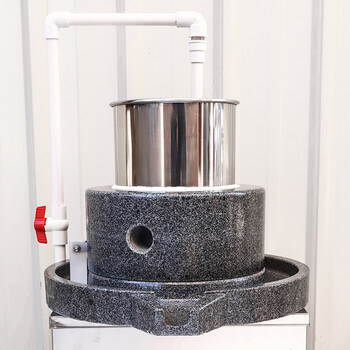 电动石磨机米浆机商用自动石磨肠粉机豆浆煎饼果子磨浆机豆腐机 青石